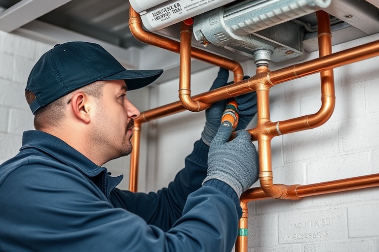 Alt Yapı Bakır Borulama Montajı